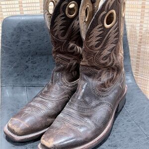 Justin Boots Dark Brown Western Boots